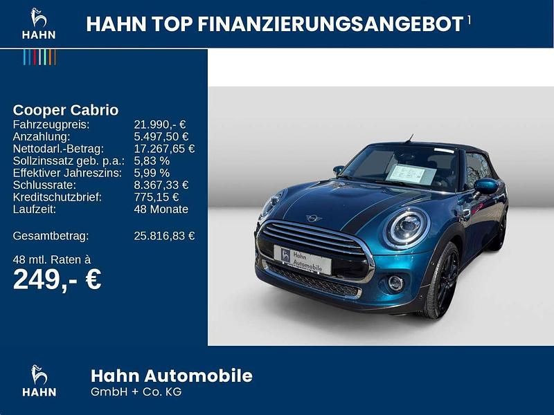 Gebraucht Mini Cooper Cabriolet 136 PS (100 kW) 2020 Deep laguna metallic Cabrio