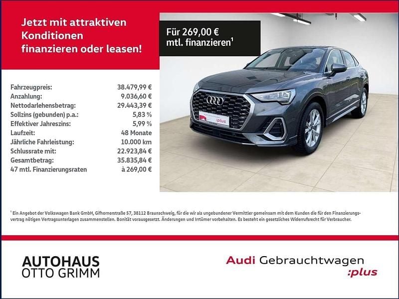Daytonagrau perleffekt Gebraucht 2024 Audi Q3 Sportback S-Line SUV | 38.479 € (Fairer Preis) - Bild 1/4