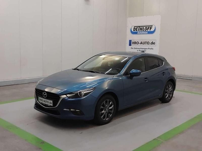 Gebraucht Mazda 3 Signature 120 PS (88 kW) 2018 Turmalinblau Kleinwagen