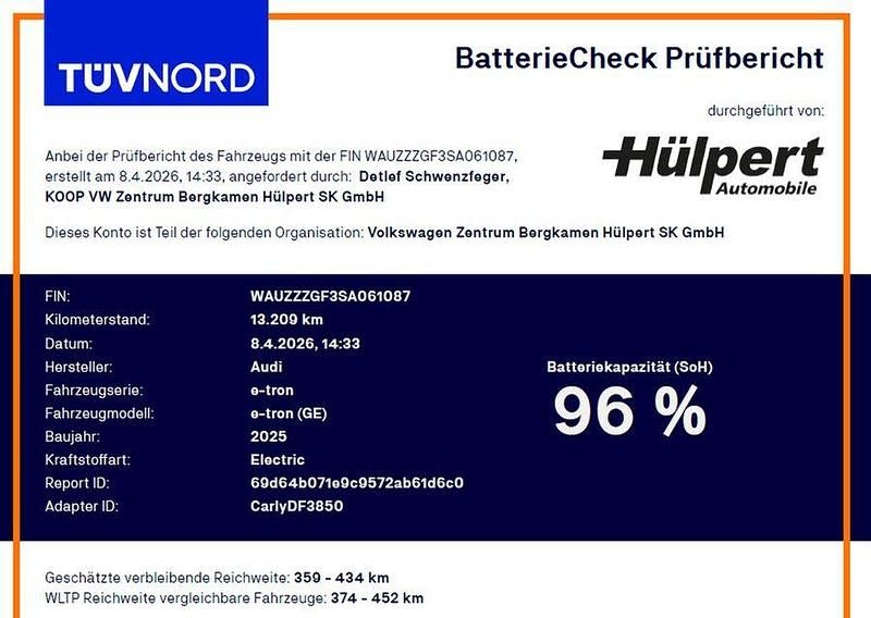 Gebraucht Audi Q6 e-tron S-Line 284 kW (387 PS) 2025 Plasmablau metallic SUV