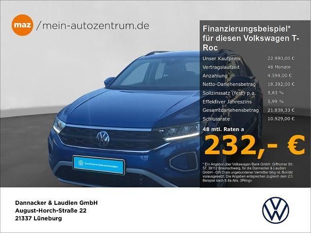 Blau Gebraucht 2023 VW T-Roc Life SUV | 22.990 € (Fairer Preis) - Bild 1/2