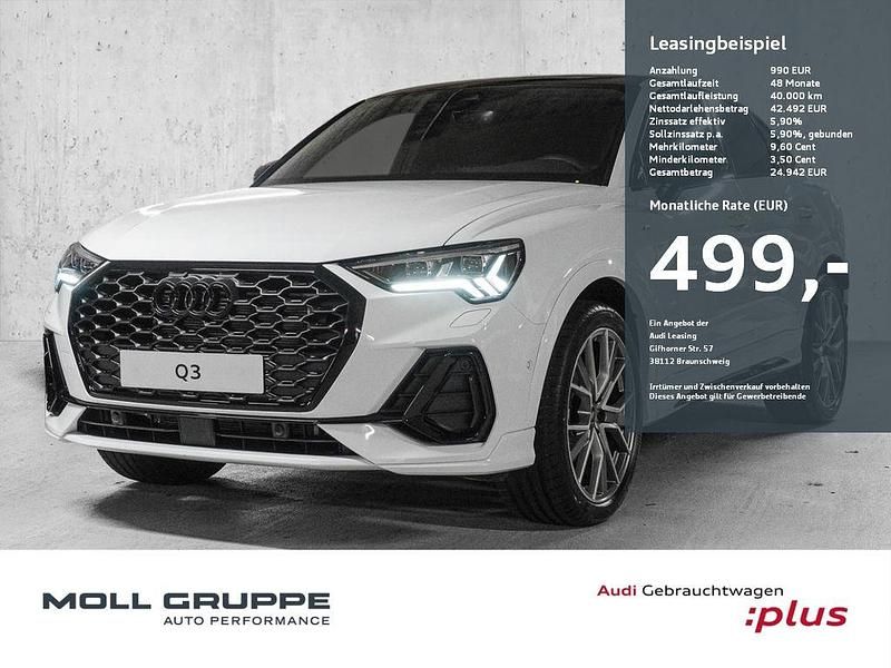 Gletscherweiß metallic Gebraucht 2025 Audi Q3 Sportback S-Line SUV | 51.990 € - Bild 1/3