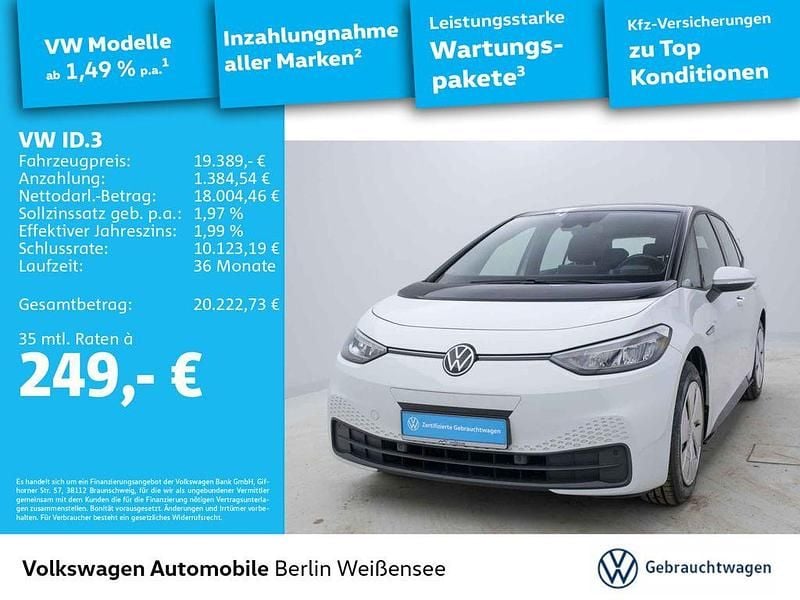 Gebraucht VW ID.3 Pro Performance 150 kW (204 PS) 2022 Weiß Kleinwagen
