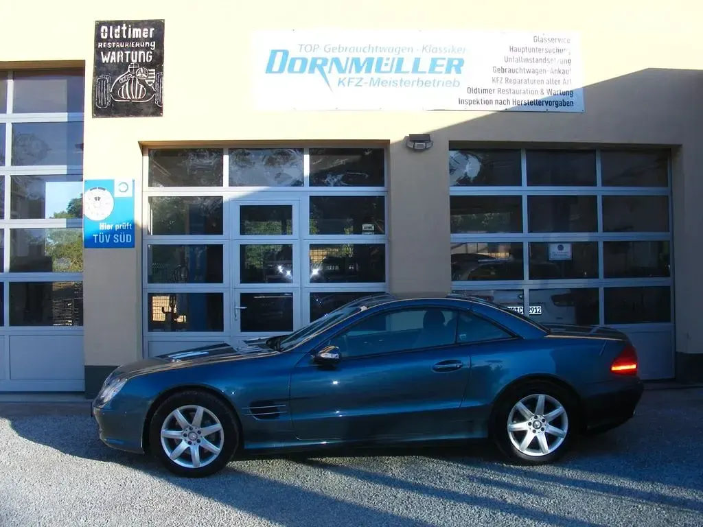 Gebraucht Mercedes SL500 306 PS (225 kW) 2001 Blau Cabrio