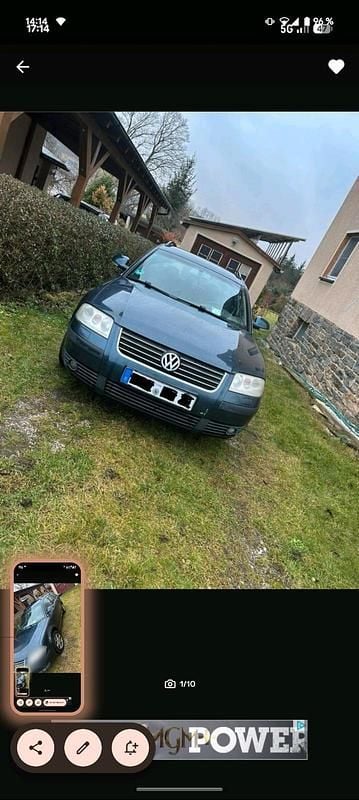 Second-hand VW Passat 131 CP (96 kW) 2004 Albastru Break