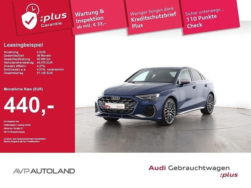 Ascariblau Gebraucht 2024 Audi S3 Ambiente Limousine | 43.350 € (Guter Preis) - Bild 1/4