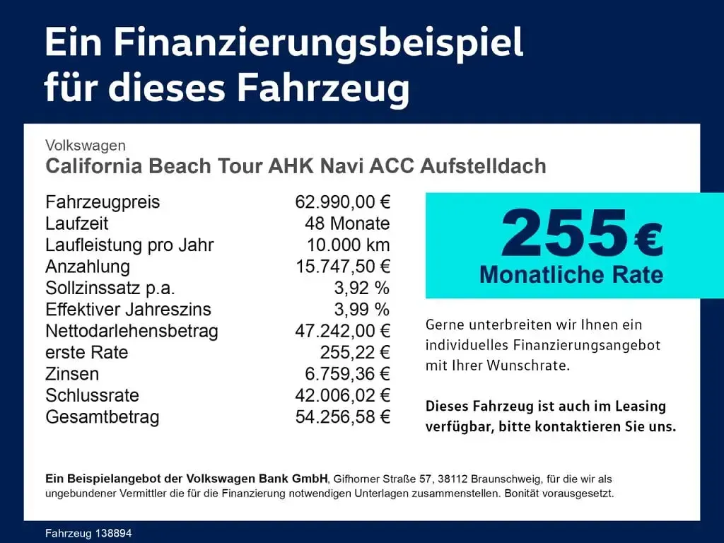 Gebraucht VW California Beach 150 PS (110 kW) 2025 Indiumgrau (metallic) Van