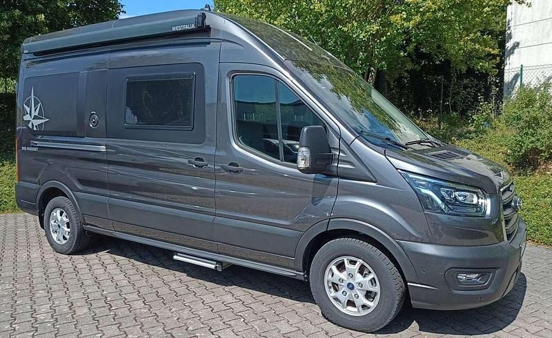 Magneticgrau (metallic) Gebraucht 2021 Ford Transit Nugget Van / Kleinbus | 58.990 € - Bild 1/4