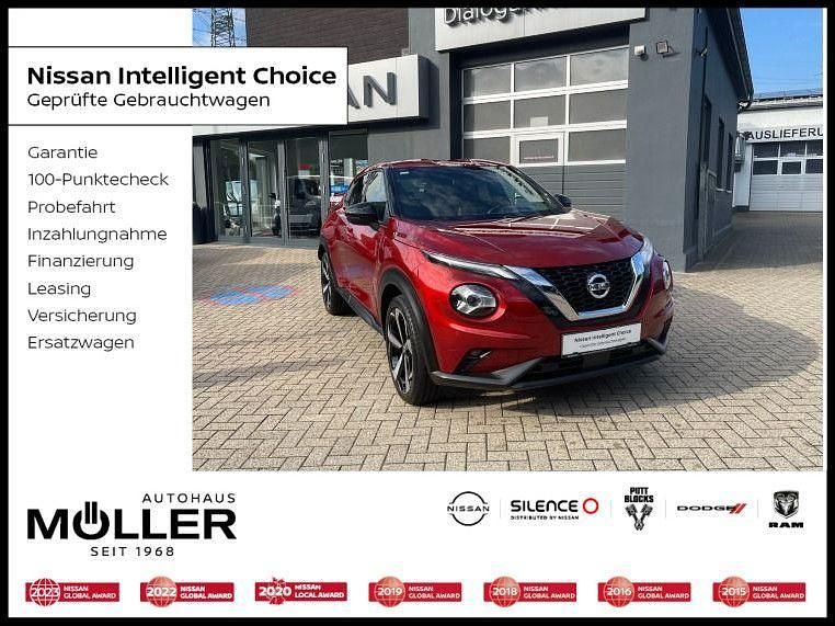 Fuji sunset red Gebraucht 2021 Nissan Juke Tekna SUV | 18.390 € (Fairer Preis) - Bild 1/4
