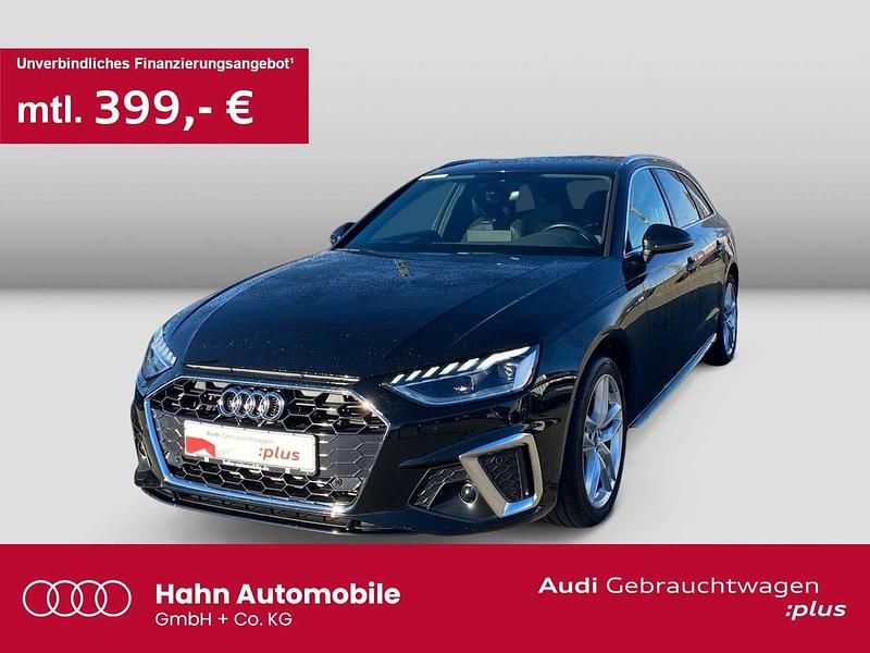 Mythosschwarz metallic Gebraucht 2022 Audi A4 S-Line Kombi | 28.840 € (Fairer Preis) - Bild 1/3