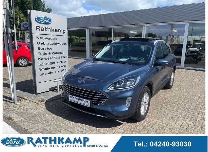 Chromablau metallic Gebraucht 2021 Ford Kuga Titanium SUV | 21.900 € (Etwas zu teuer) - Bild 1/4