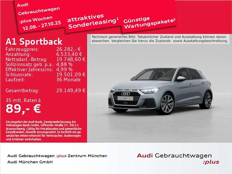 Pfeilgrau perleffekt Gebraucht 2024 Audi A1 Advanced Kleinwagen | 26.282 € (Fairer Preis) - Bild 1/2