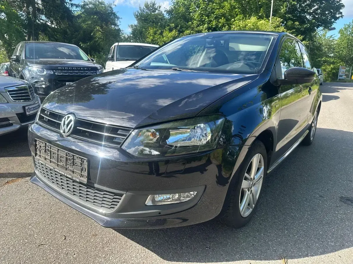 Gebraucht VW Polo Match 90 PS (66 kW) 2012 Schwarz Kleinwagen