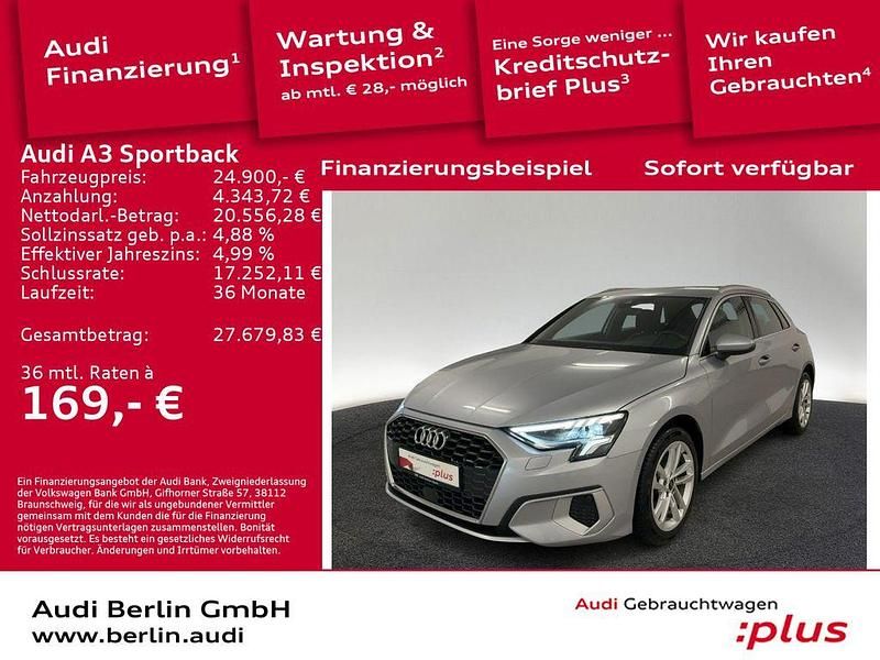 Florettsilber metallic Gebraucht 2023 Audi A3 Advanced Plus Kombi | 24.900 € (Fairer Preis) - Bild 1/3