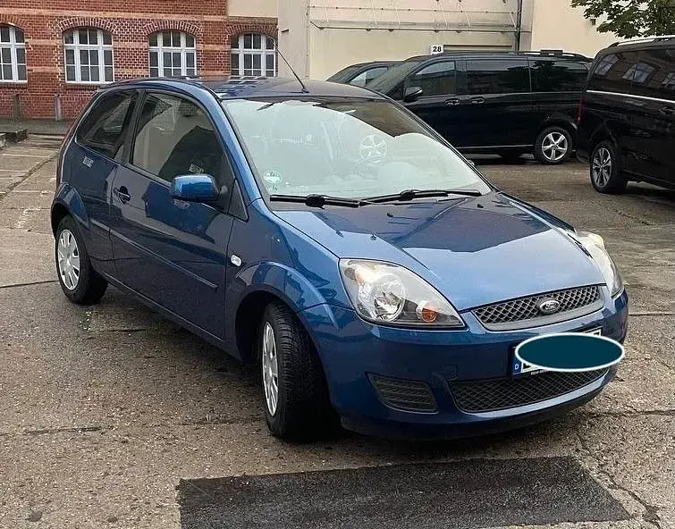 Gebraucht Ford Fiesta Style 69 PS (50 kW) 2008 Blau Kleinwagen
