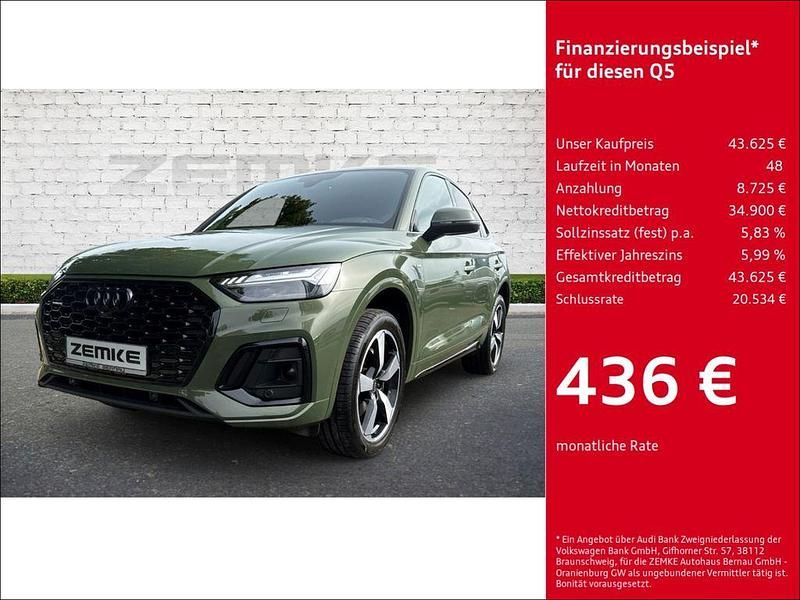 Gruen Gebraucht 2022 Audi Q5 Sportback S-Line SUV | 43.625 € (Fairer Preis) - Bild 1/4