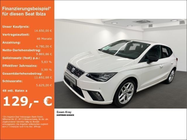 Weiß Gebraucht 2021 Seat Ibiza FR Kleinwagen | 14.950 € (Fairer Preis) - Bild 1/4