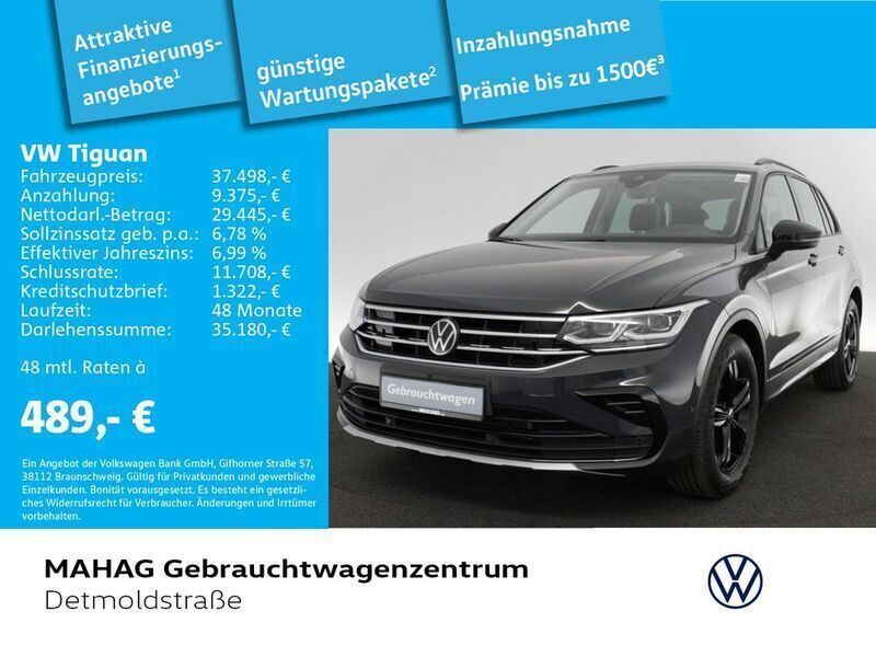 Grau Gebraucht 2023 VW Tiguan Sound SUV | 37.498 € (Fairer Preis) - Bild 1/2