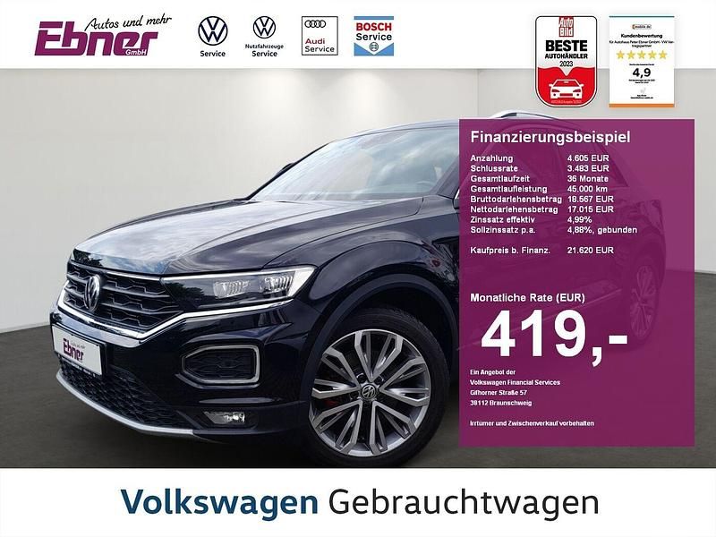 Schwarz Gebraucht 2017 VW T-Roc Sportline SUV | 21.620 € (Fairer Preis) - Bild 1/4