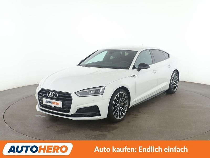 Weiß Gebraucht 2018 Audi A5 Sportback Sport Kleinwagen | 22.600 € (Fairer Preis) - Bild 1/3