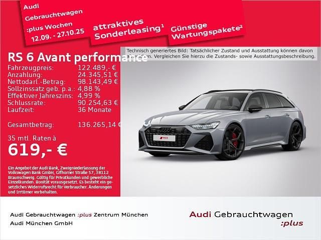 Nardograu Gebraucht 2024 Audi RS6 Performance Kombi | 122.489 € (Superpreis) - Bild 1/2
