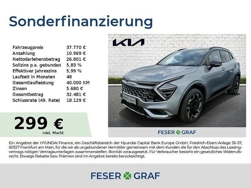 Lunarsilber/schwarz Neu 2025 Kia Sportage GT-Line SUV | 37.770 € (Guter Preis) - Bild 1/4