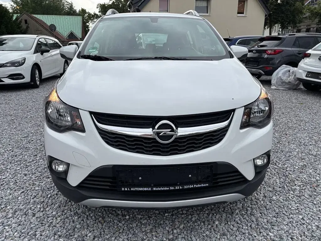 Gebraucht Opel Karl Rocks 75 PS (55 kW) 2018 Schneeweiss/olympic/summit whi Kleinwagen