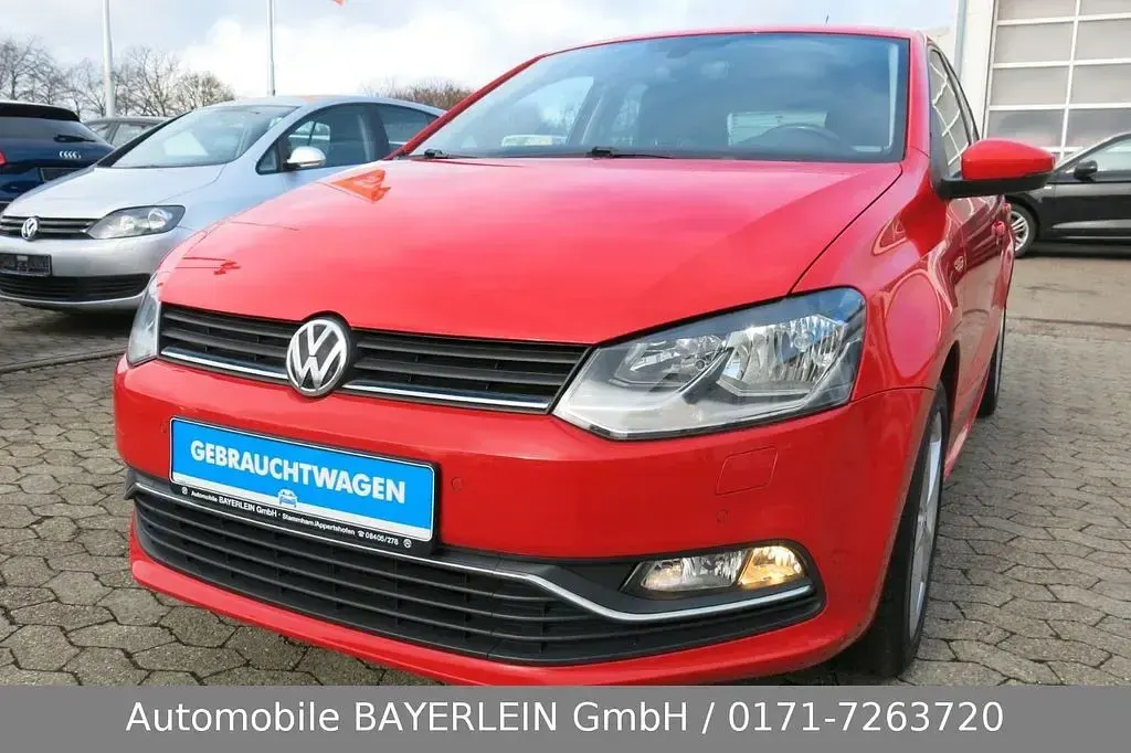 Gebraucht VW Polo Comfortline 90 PS (66 kW) 2014 Rot Kleinwagen