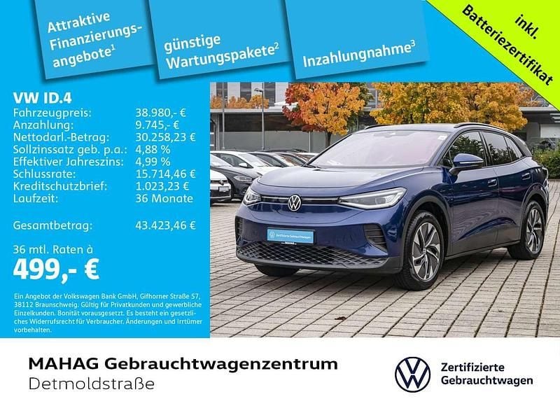 Blue dusk metallic Gebraucht 2025 VW ID.4 Pro SUV | 38.980 € (Superpreis) - Bild 1/2