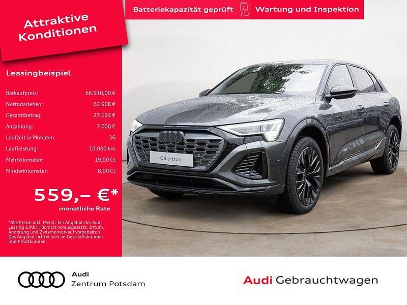 Grau Gebraucht 2024 Audi Q8 e-tron S-Line SUV | 66.910 € - Bild 1/4