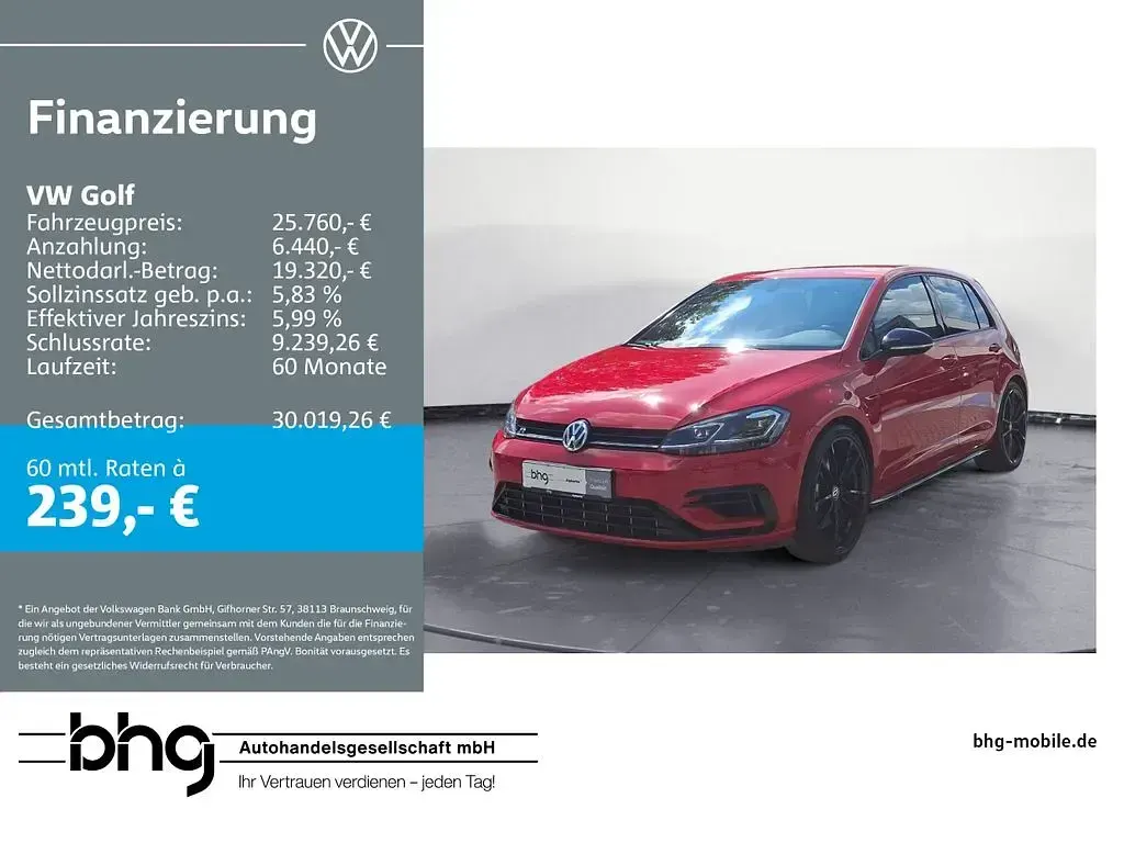 Gebraucht VW Golf VII R 310 PS (228 kW) 2017 Limousine