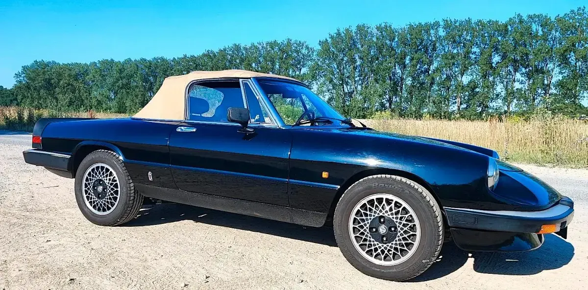 Gebraucht Alfa Romeo Spider 127 PS (93 kW) 1985 Schwarz Cabrio
