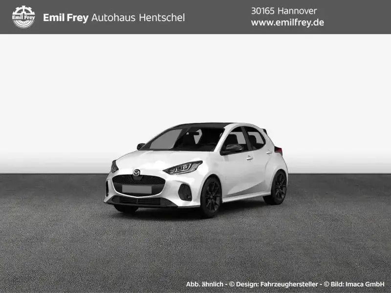 Weiß Gebraucht 2023 Mazda 2 Homura-Line Kleinwagen | 19.492 € (Fairer Preis) - Bild 1/4
