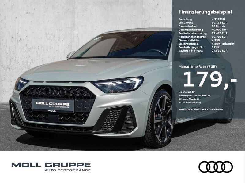 Silber Gebraucht 2023 Audi A1 Sportback S-Line Kleinwagen | 24.530 € (Fairer Preis) - Bild 1/3