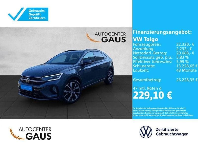 Grau Gebraucht 2022 VW Taigo R-line SUV | 22.320 € (Fairer Preis) - Bild 1/4