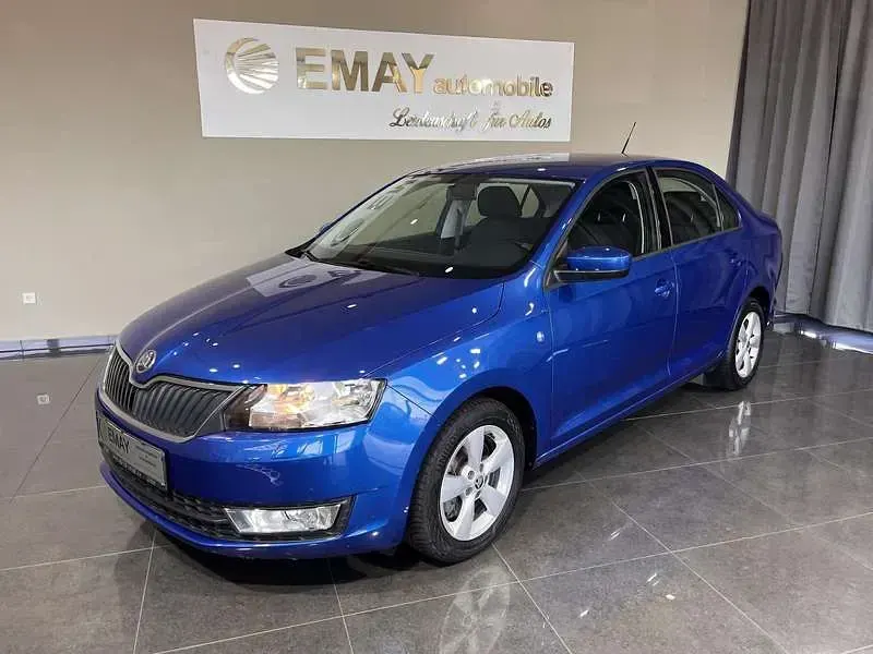 Gebraucht Skoda Rapid Elegance 122 PS (89 kW) 2014 Raceblau metallic Kleinwagen