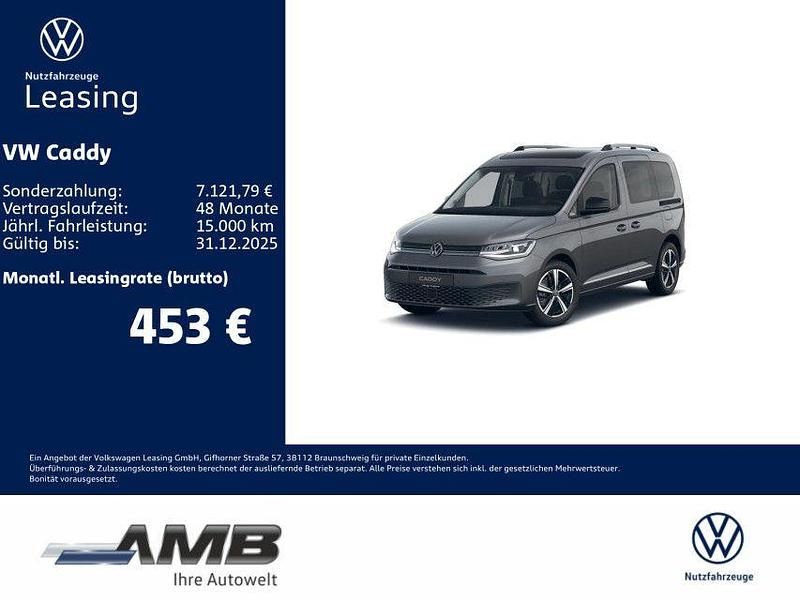 Grau Neu 2025 VW Caddy Style Van / Kleinbus | 44.790 € (Teuer) - Bild 1/3