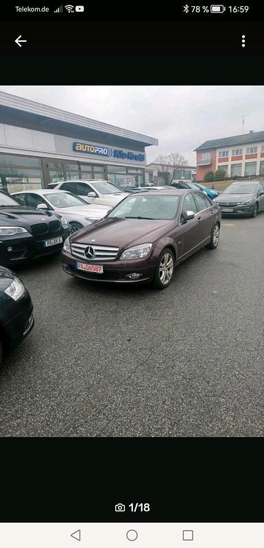 Gebraucht Mercedes C230 204 PS (150 kW) 2007 Rot Limousine