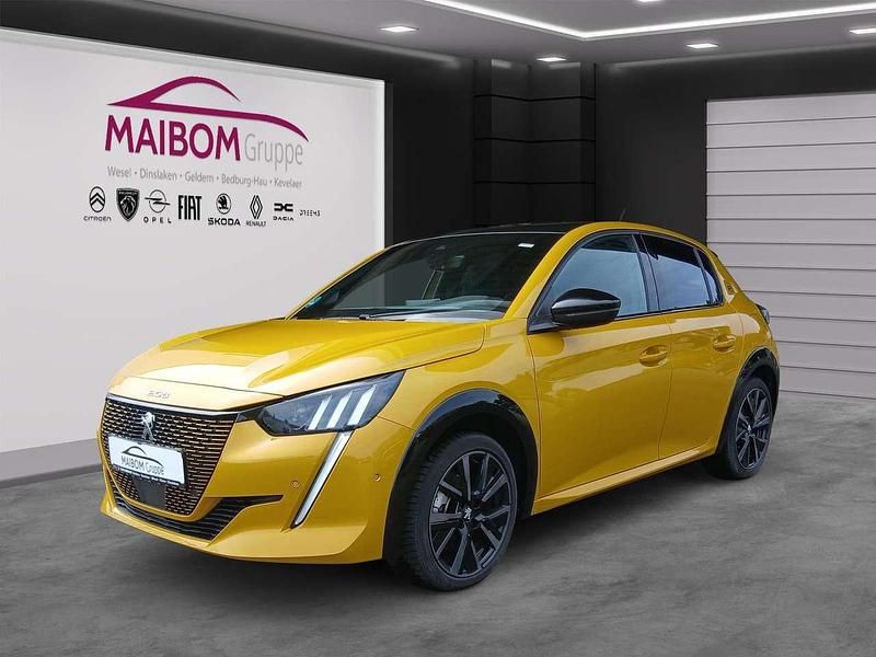 Lack gelb faro/typ aussenverkl Gebraucht 2023 Peugeot e-208 GT Kleinwagen | 25.150 € (Teuer) - Bild 1/4