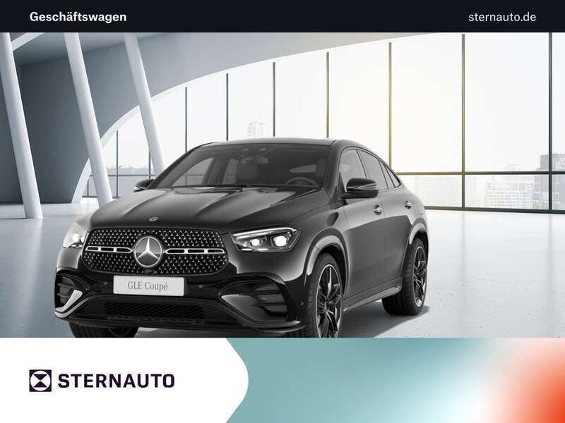 Obsidianschwarz Gebraucht 2024 Mercedes GLE350 AMG Line Premium Coupé | 99.900 € - Bild 1/4
