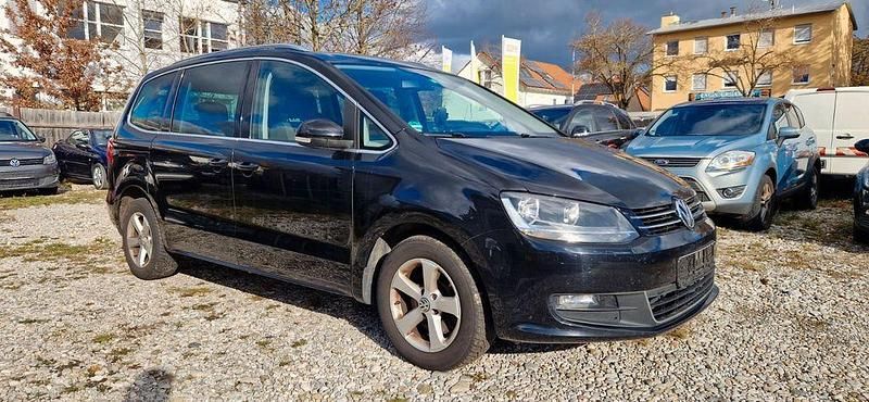 Schwarz Gebraucht 2010 VW Sharan Comfortline Van / Kleinbus | 6.999 € (Superpreis) - Bild 1/4