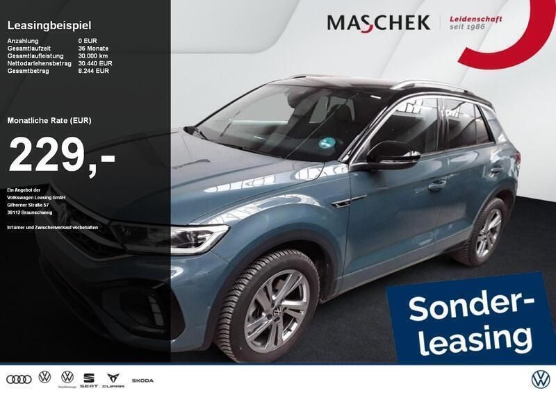 Petroleum blue schwarz Gebraucht 2024 VW T-Roc R-line SUV | 30.440 € (Fairer Preis) - Bild 1/3