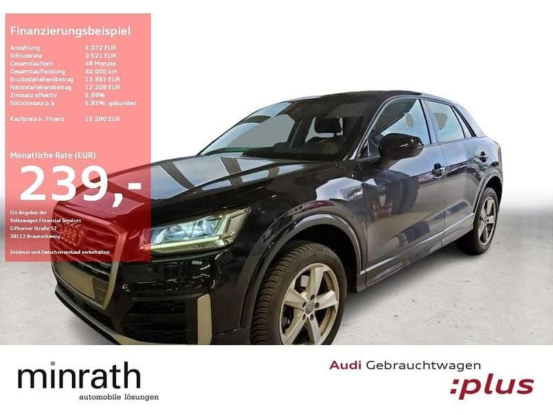 Schwarz Gebraucht 2017 Audi Q2 S-Line SUV | 15.280 € (Superpreis) - Bild 1/4