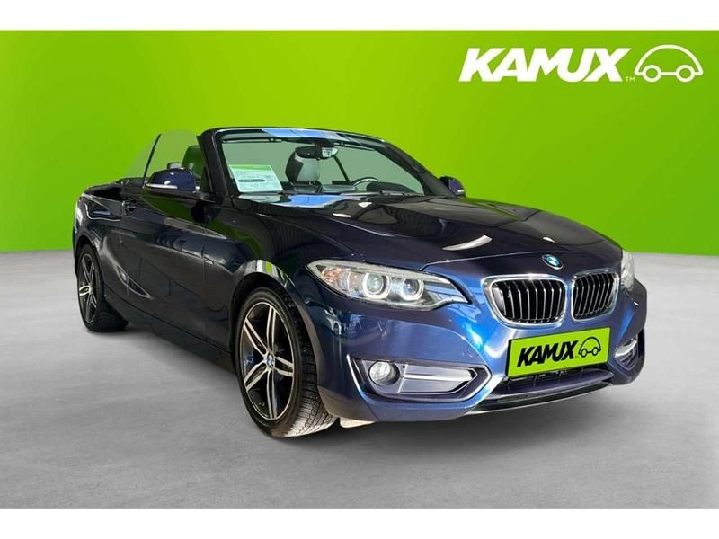 Blau Gebraucht 2016 BMW 220 Sport Line Cabrio | 16.850 € (Fairer Preis) - Bild 1/3