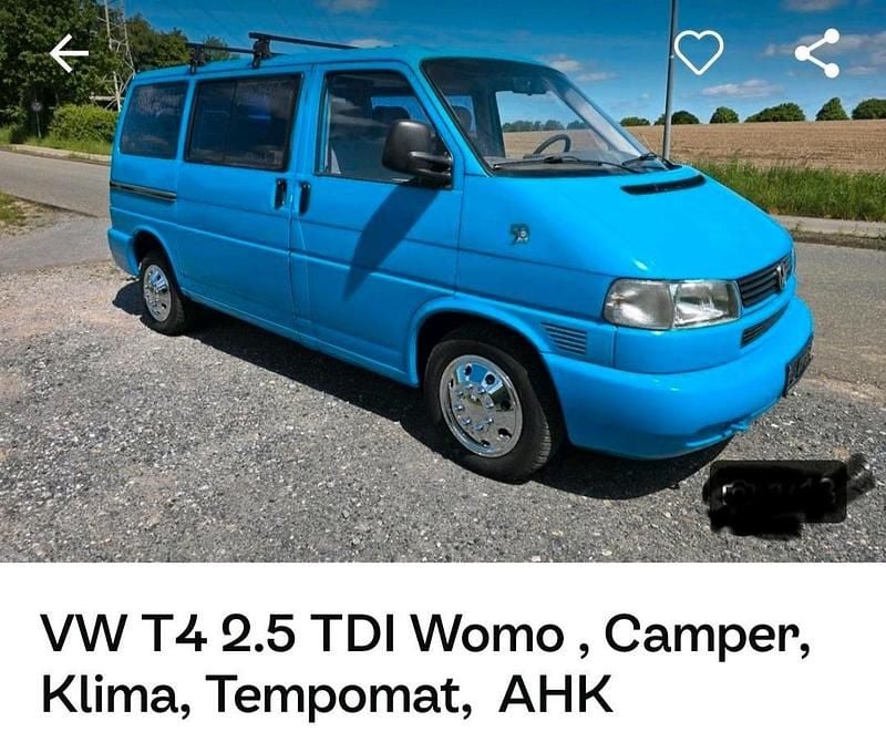 Gebraucht 2001 VW T4 Van | 6.000 € (Guter Preis) - Bild 1/4