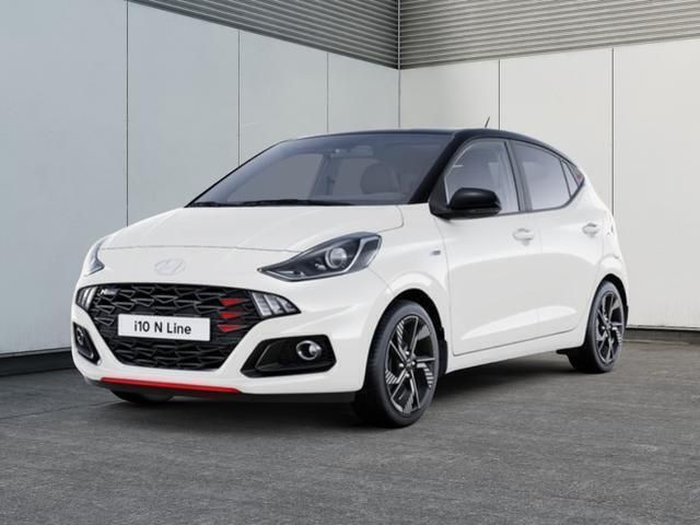 Atlas white/ phantom black Neu 2025 Hyundai i10 N Line Kleinwagen | 18.950 € (Fairer Preis) - Bild 1/4
