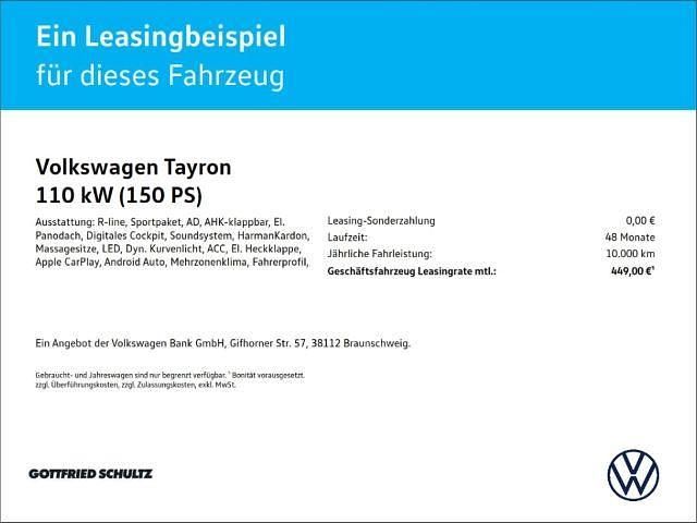 Neu VW Tayron Style 150 PS (110 kW) 2026 Blau SUV
