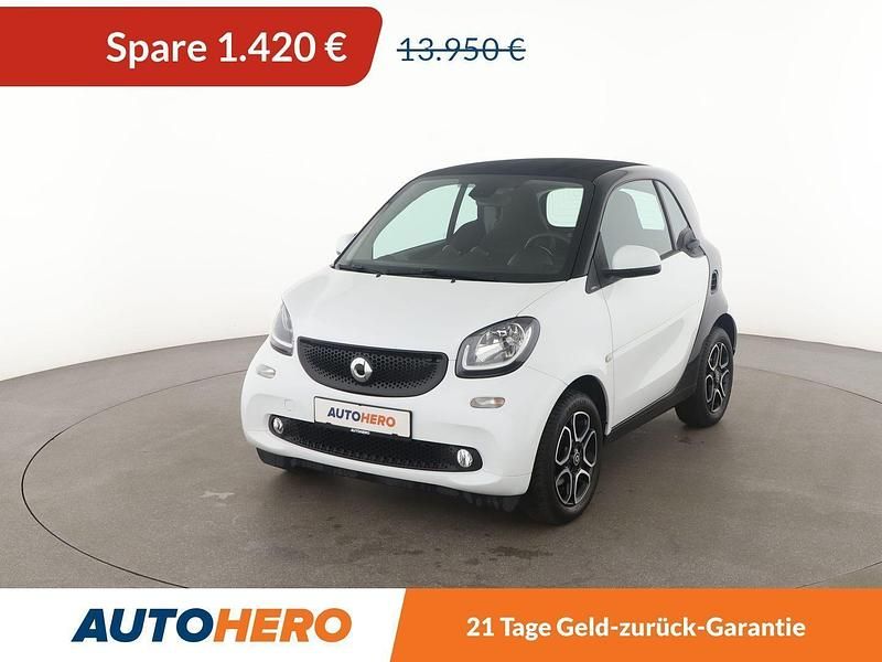Weiß Gebraucht 2018 Smart ForTwo Coupé Prime Kleinwagen | 12.530 € (Fairer Preis) - Bild 1/3