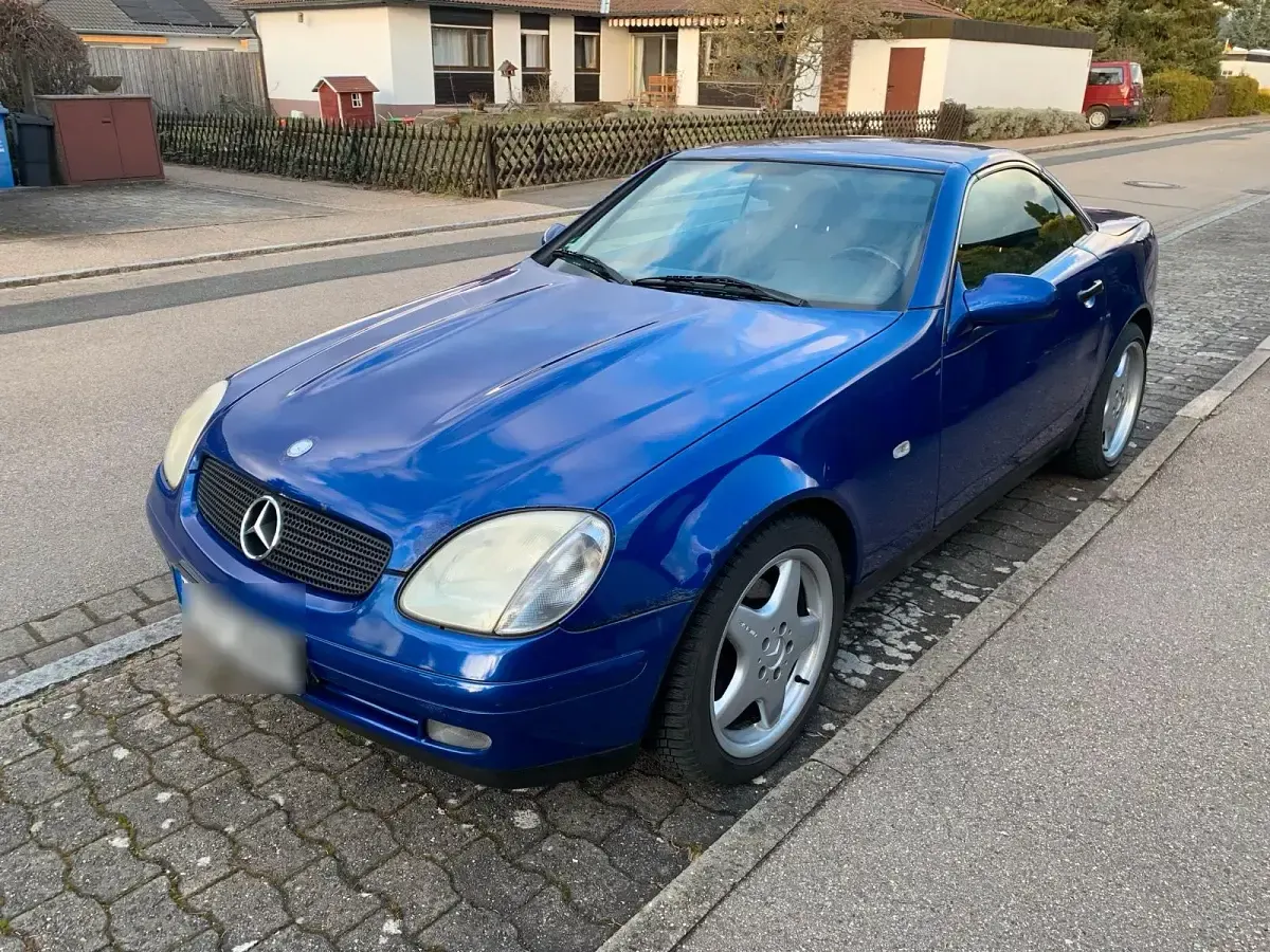 Gebraucht Mercedes SLK200 136 PS (100 kW) 1997 Blau Cabrio