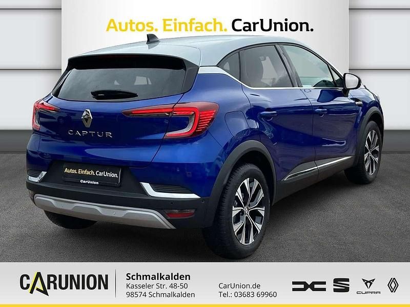 Gebraucht Renault Captur Techno 91 PS (66 kW) 2024 Zweifarbig: ironblau/ dach silber SUV